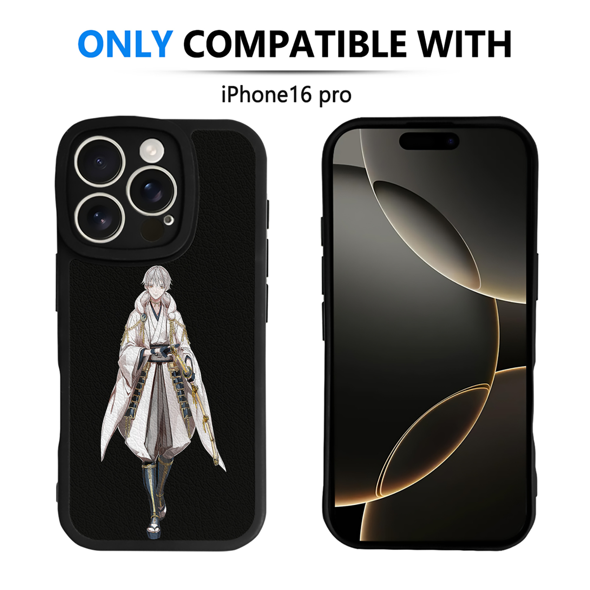 （画像用） 刀剣乱舞 Touken Ranbu 【iPhone 16シリーズ対応】シリコンスマホケース（レザー調） 材質：シリコン